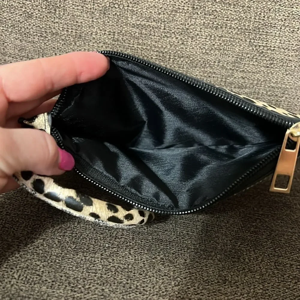 NEW Adorable Leopard print wristlet embellished with gorgeous rhinestones